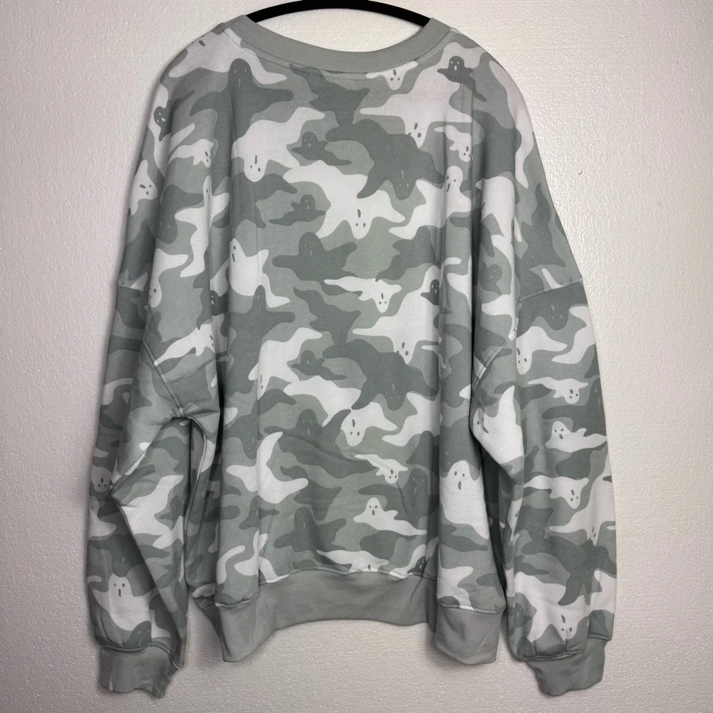 Mighty Fine Juniors Ghost Camo Sweatshirt size 2XL NWT - Picture 5 of 5